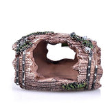 Gosear Fondos Marinos Rotos Barril Cueva de Resina para Acuario Pecera Accesorios de Adorno de Decoración de Jardinería