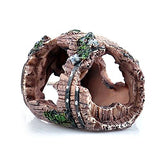 Gosear Fondos Marinos Rotos Barril Cueva de Resina para Acuario Pecera Accesorios de Adorno de Decoración de Jardinería
