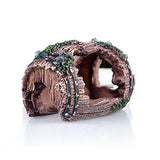 Gosear Fondos Marinos Rotos Barril Cueva de Resina para Acuario Pecera Accesorios de Adorno de Decoración de Jardinería