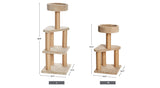 AmazonBasics - Árbol de actividades con poste rascador para gatos, Mediano