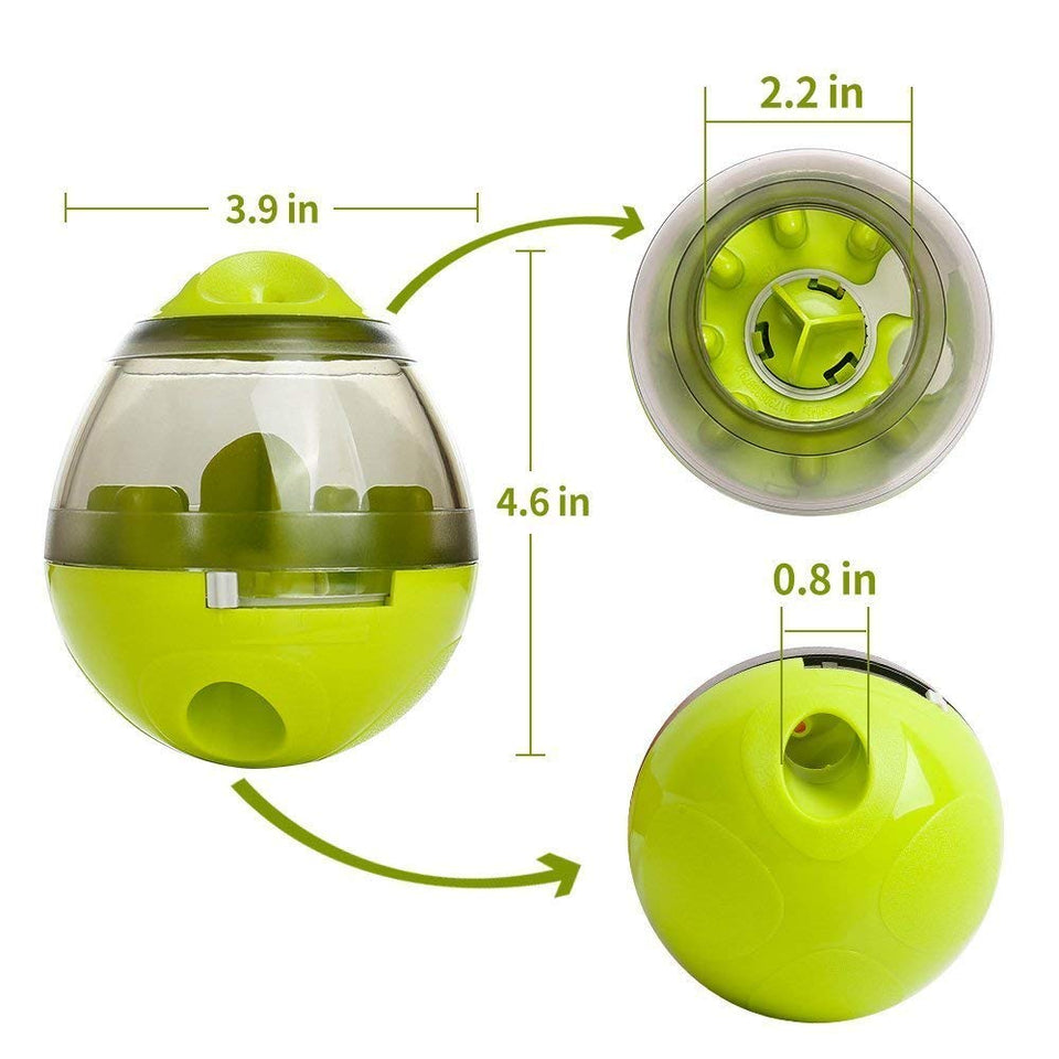 Uplayteck Juguetes para Perros, Pets IQ Treat Ball Pelotas de Juguetes Interactivos para Mascotas Divertido comedero para Perros con Alimentación Lenta, Alimentador Premios para Perros y Gatos