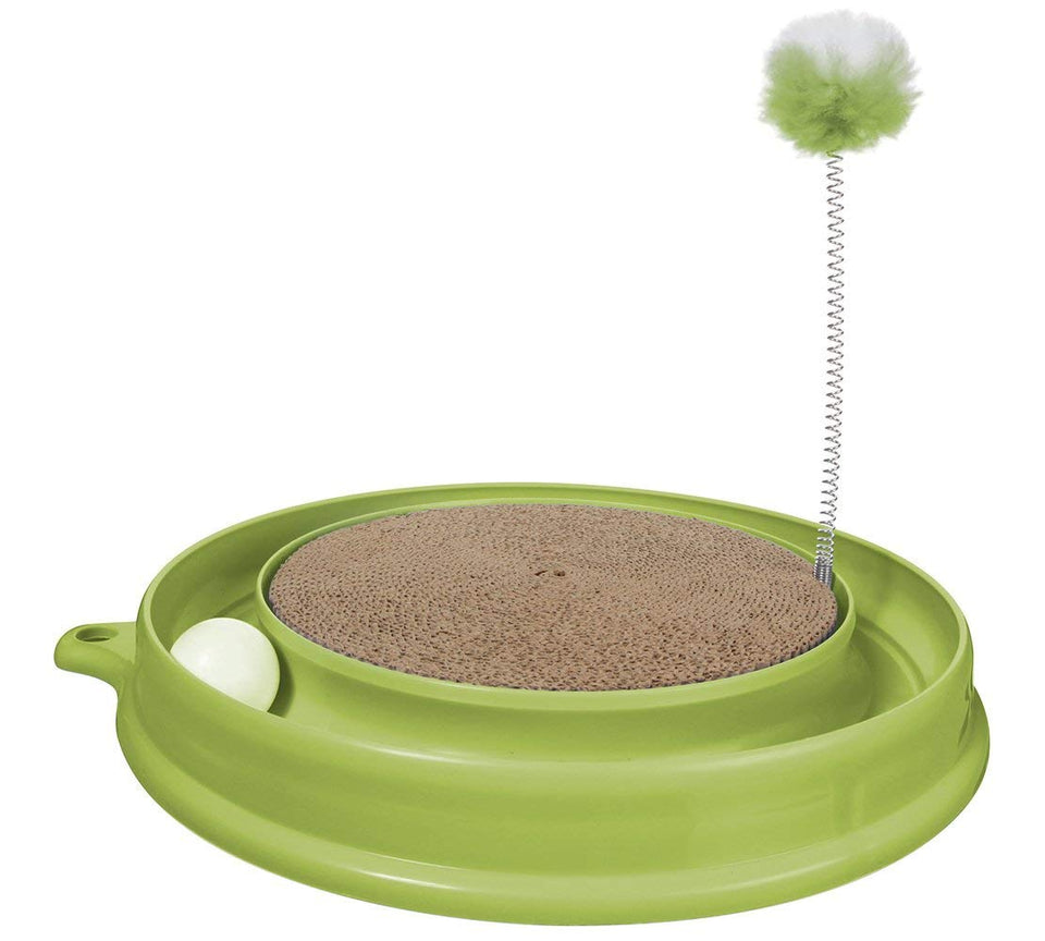Catit Juguete para Gatos Play 'n Scratch, Verde, Pequeño