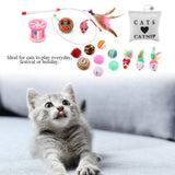Zerodis 16 Unids Paquete de Juguetes para Gatos Gatito Juguetes Gatito Interactivo Mouse Set Multi-Color Ratones para Gato
