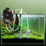 Pawfly Bomba de Aire para Acuario 4 Vatios 4-LPM 2 Tomas con Accesorios, Bomba de Oxígeno Ajustable para Peceras de 20 a100 Galones