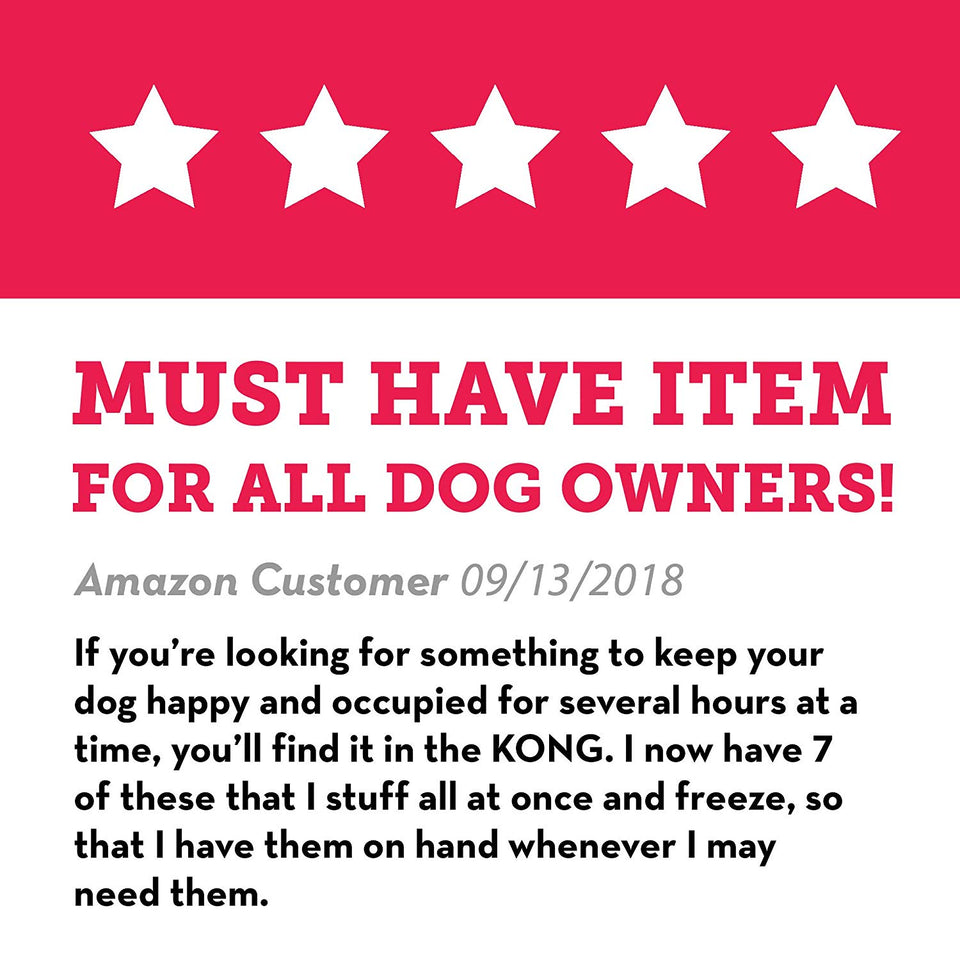 KONG Classic Juguete para Perro, pequeño, Rojo