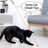Ausein Juguete para Gato, 3 en 1 Captura de Carga USB Interactiva, Herramienta de Entrenamiento para Gatos con Ejercicio de Luz LED USB Recargable con Iluminación,Gato Gracioso, Luz Morada