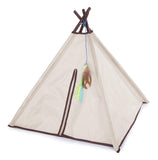 SmartyKat Juguetes para Gatos Hideout, túnel y Alfombra de Juegos, Carpa Tipi para Gato