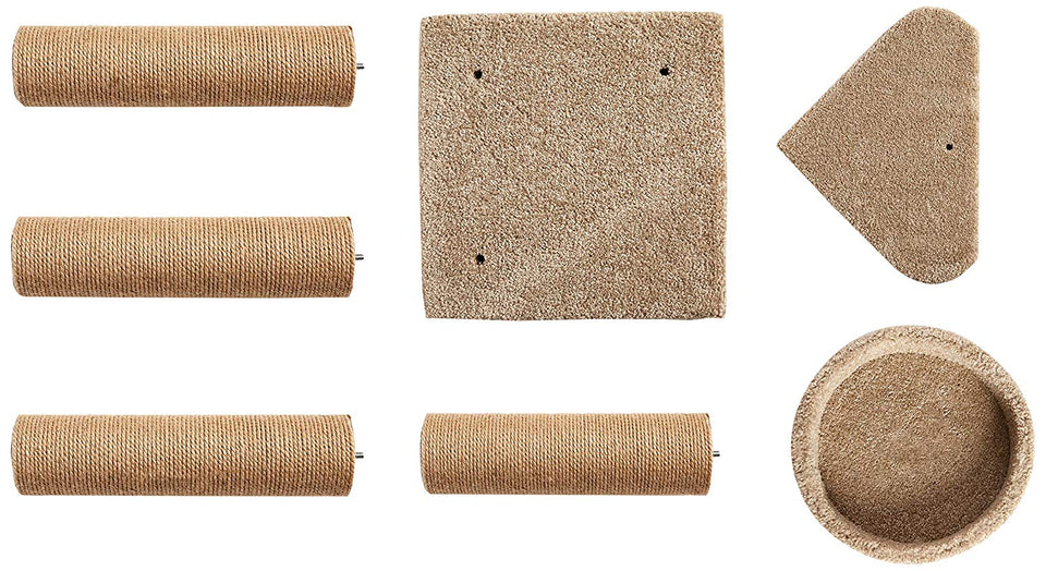 AmazonBasics - Árbol de actividades con poste rascador para gatos, Mediano