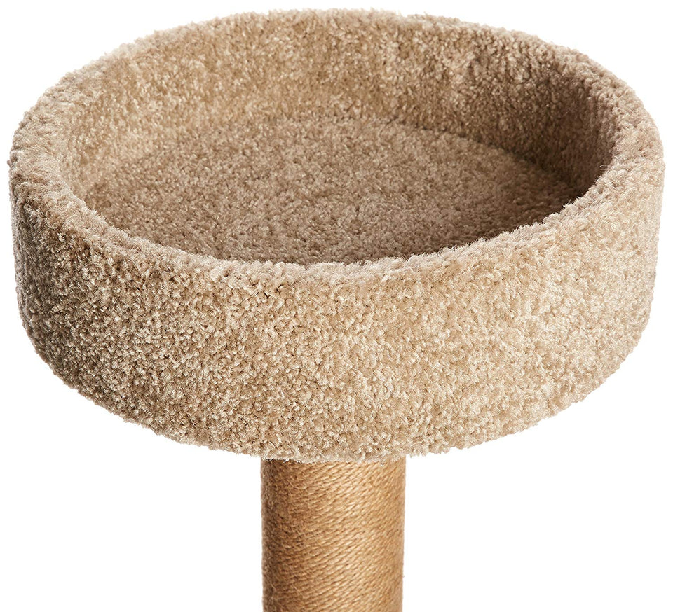 AmazonBasics - Árbol de actividades con poste rascador para gatos, Mediano