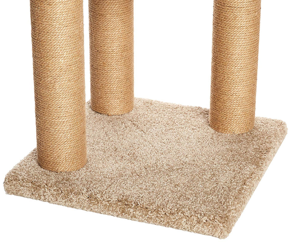 AmazonBasics - Árbol de actividades con poste rascador para gatos, Mediano
